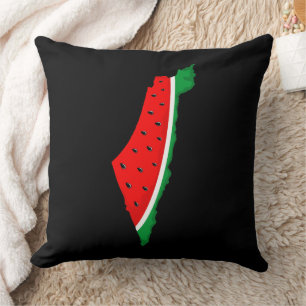 Coussin Carte de Palestine Watermelon Symbole de la libert