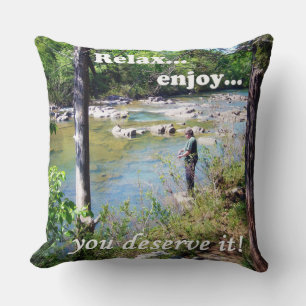Coussin Carte de pêche