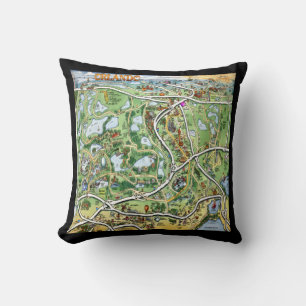 Coussin Carte du dessin sur Orlando