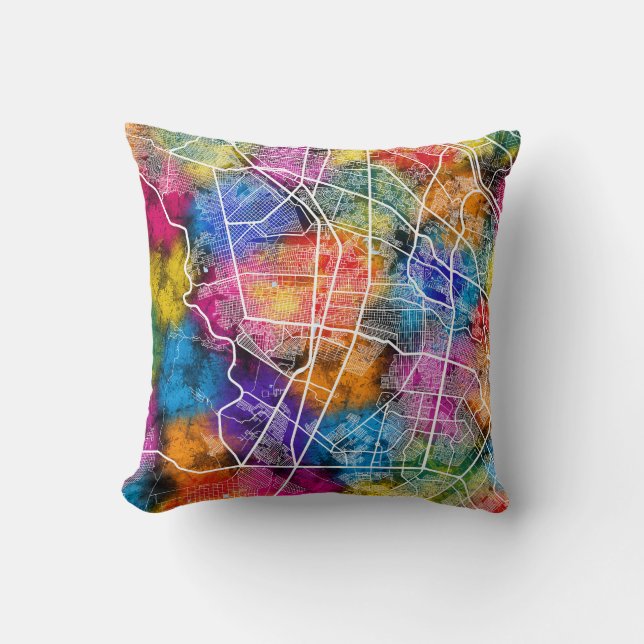 Coussin Carte du Mexique de Ciudad Juárez (Recto)