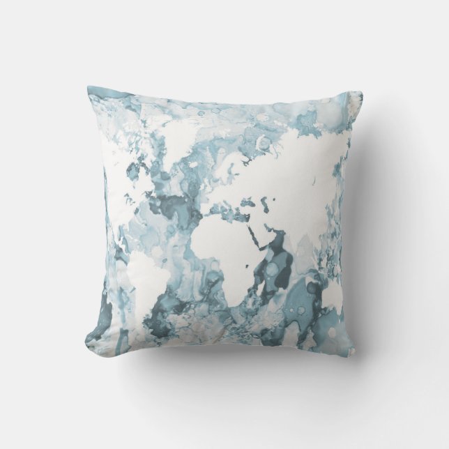 Coussin Carte du monde Design 103 (Recto)