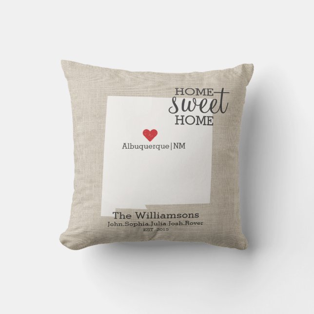 Coussin Carte faite sur commande à la maison douce de (Recto)