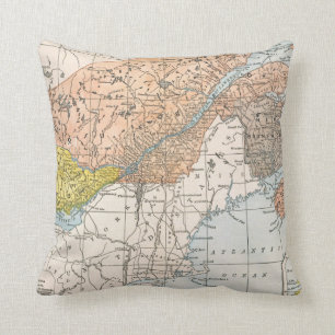 COUSSIN CARTE : LE CANADA ORIENTAL