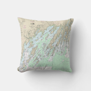 Coussin Carte marine Casco Bay 13290