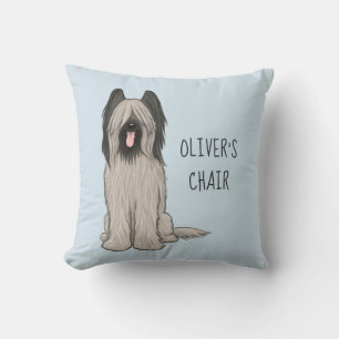 Coussin Carte mignonne avec texte personnalisé