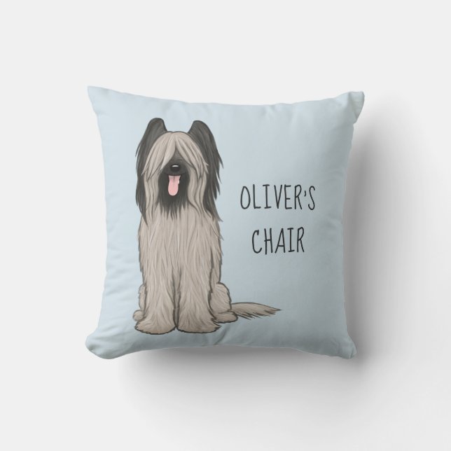 Coussin Carte mignonne avec texte personnalisé (Recto)