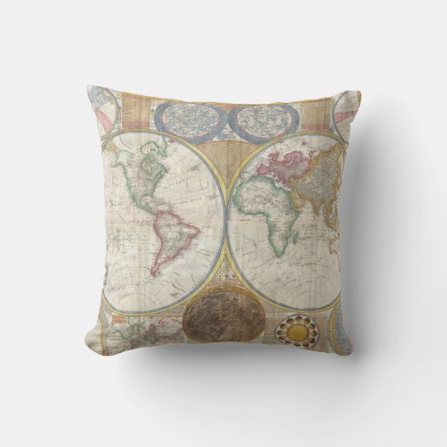 COUSSIN CARTE MONDIALE VINTAGE (Recto)