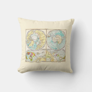 Coussin Carte polaire de langue allemande