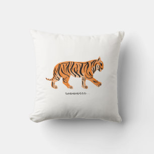 Coussin Carte pour notes de tigre
