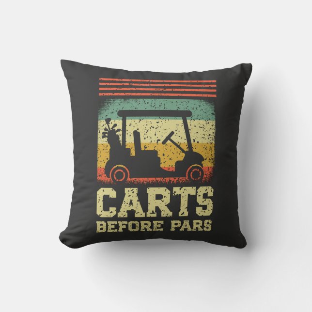 Coussin Cartes avant pars | Funny Golf (Recto)