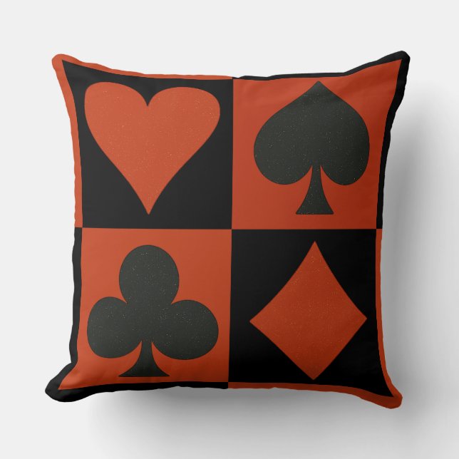Coussin Cartes De Jeu Classiques Convient À Lancer L'Oreil (Recto)