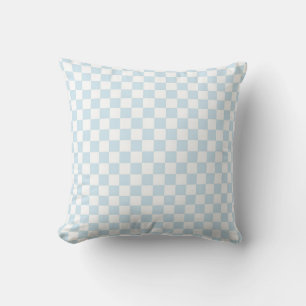 Coussin Carton bleu pastel et blanc