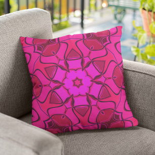 Coussin Carton Mandala Flower Pink