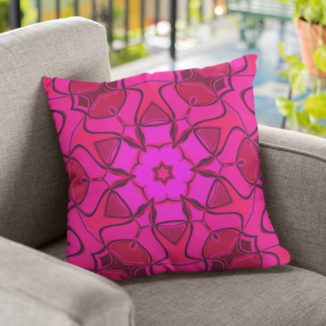 Coussin Carton Mandala Flower Pink (Créateur téléchargé)