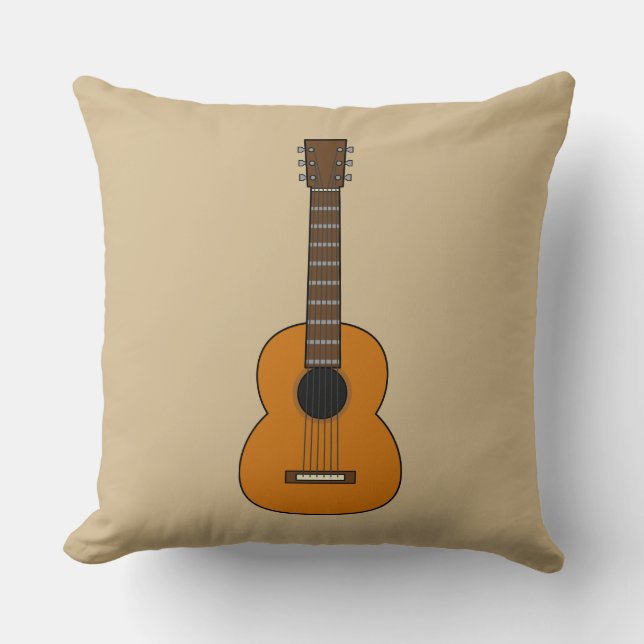 Coussin Carton simple de guitare acoustique (Recto)