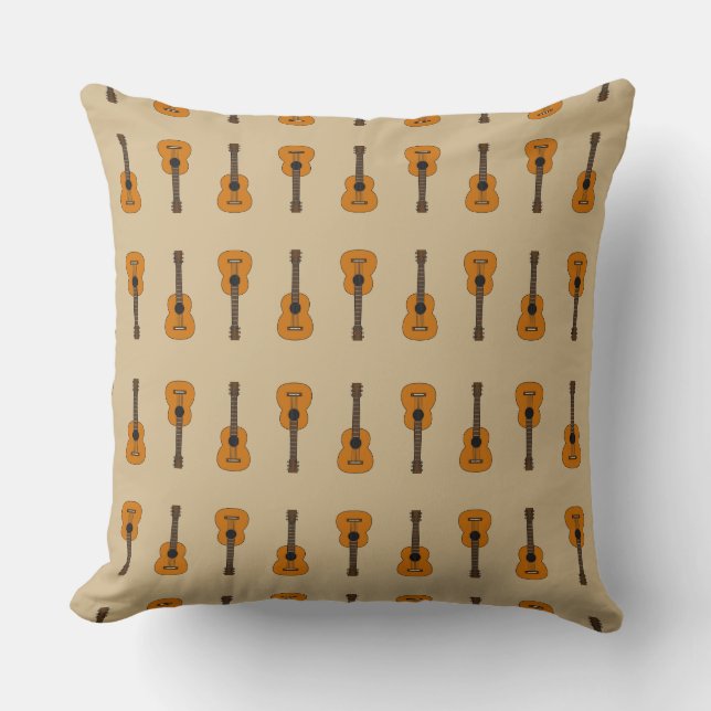Coussin Carton simple de guitare acoustique (Recto)