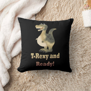 Coussin Cartoon T-Rexy et Ready Dino