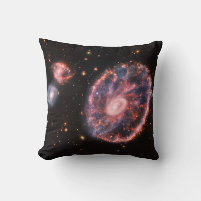 Coussin Cartwheel Galaxy JWST James Webb Télescope spatial (Recto)