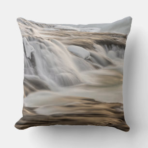 Coussin Cascade de Godafoss, hiver, Islande