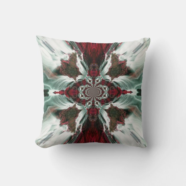 Coussin Cascade de l'océan Rouge (Recto)