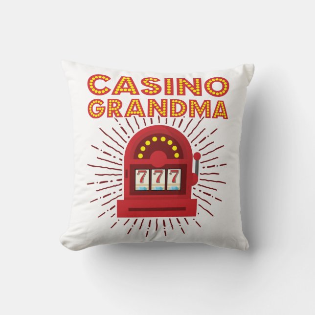 Coussin Casino Grand-mère Machine à fente Jeu Grand-mère (Recto)
