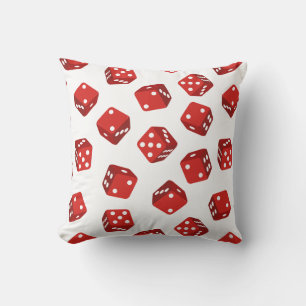 Coussin Casino Red Dice Craps jeu