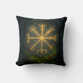 Coussin Casque de l'Épouvante Aegishjalmur Symbole Protect