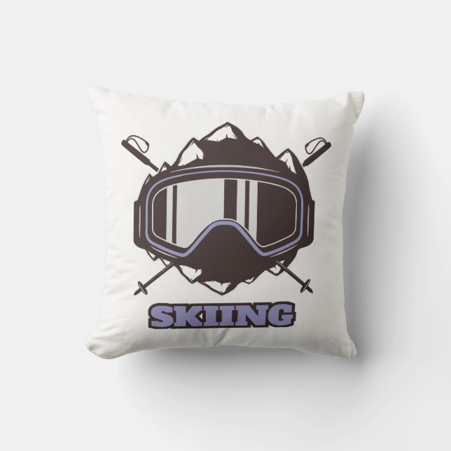 Coussin Casque de ski cool  (Recto)