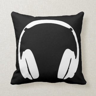 Coussin casque (noir et blanc)
