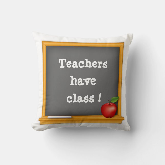Coussin Casque pour les enseignants avec classe! (Recto)
