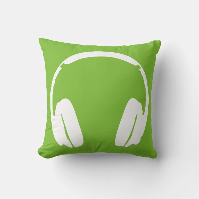Coussin casque (vert/blanc) (Recto)