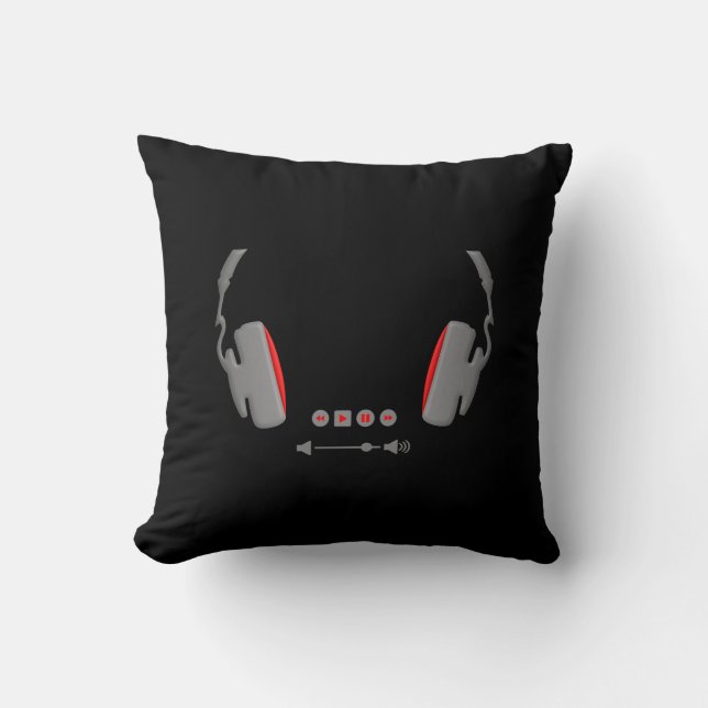 Coussin Casques avec boutons de contrôle du volume des méd (Recto)