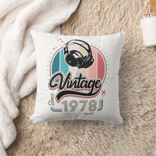 Coussin Casques vintages depuis 1978