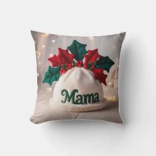 Coussin Casquette bébé 3D détaillé, Holly, subtil "Mama"