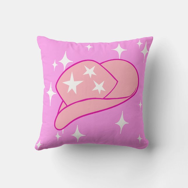 Coussin Casquette de la fille-fille moderne Yee Haw Starbu (Verso)