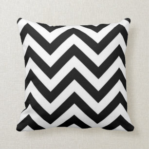 Coussin Casquette Zig Noir Et Blanc