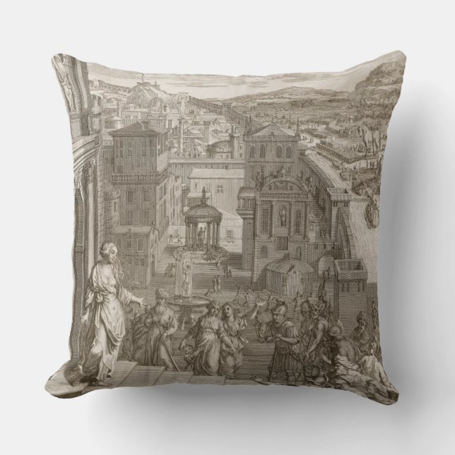 Coussin Cassandra prévoit les Trojan leur destin et est (Recto)