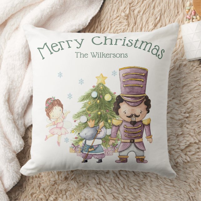Coussin Casse-Noisette de Noël Fée Dragée et Roi Souris (Couverture)