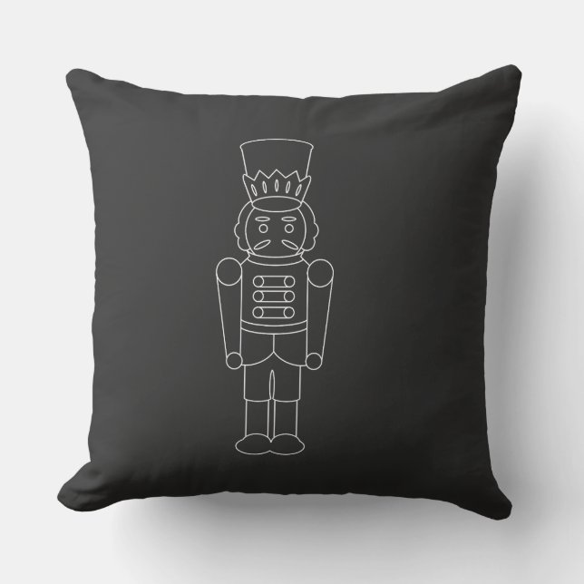 Coussin Casse-noisette minimaliste : design épuré unique (Recto)