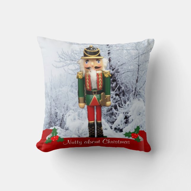 Coussin Casse-noisette "Nutty about Christmas" Jetez l'ore (Recto)