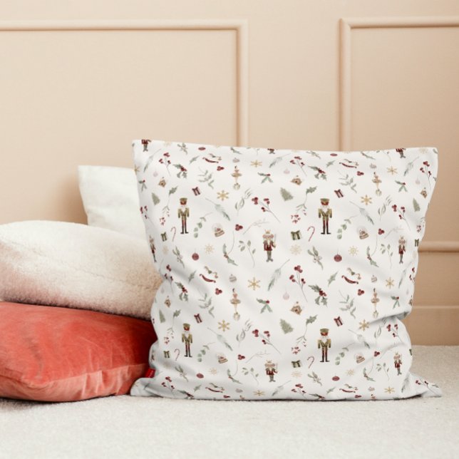 Coussin Casse-noix Ballerina Aquarelle Noël (Snuggle up and spread some holiday cheer!)