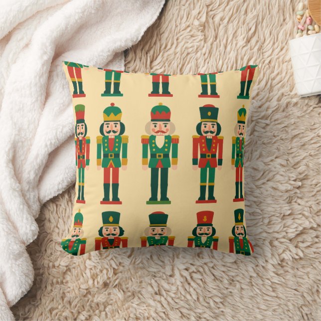 Coussin Casse-noix de Noël sur fond clair (Couverture)