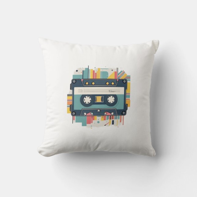Coussin cassette et radio sur bande (Recto)