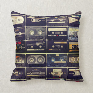 Coussin cassette vintage cool 80s 