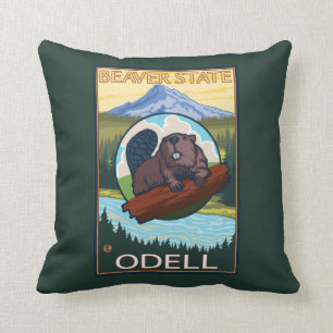 Coussin Castor et capot de Mt. - Odell, Orégon