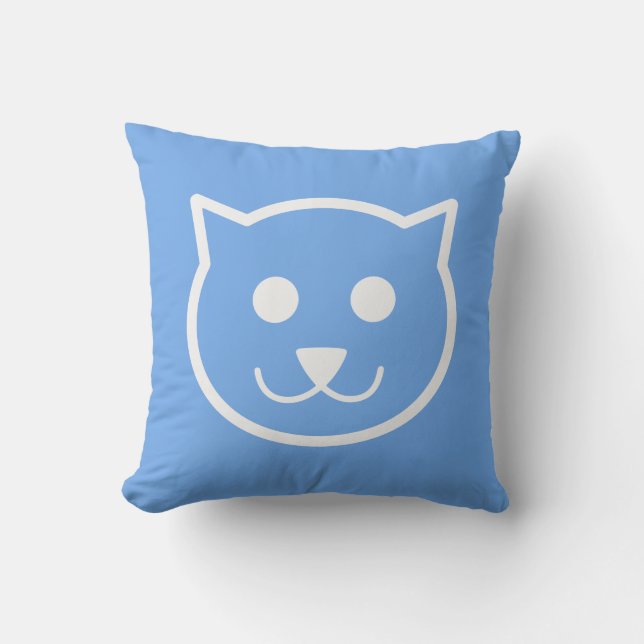 Coussin Cat Illustration personnalisé couleur lancer oreil (Recto)