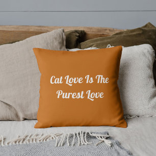 Coussin Cat Love Purest Personnalisez mignon Funny Dark Go