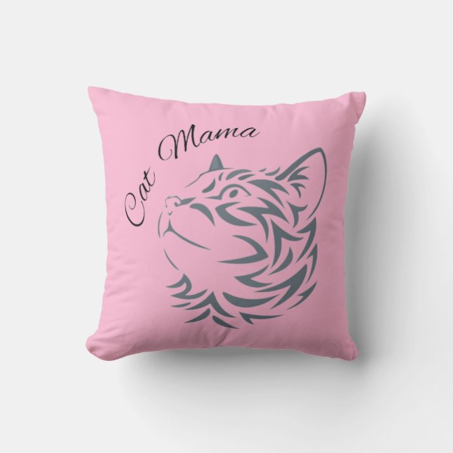 Coussin Cat Mama (Recto)