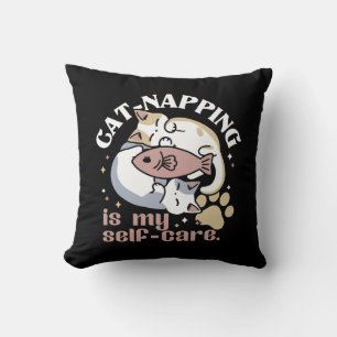 Coussin Cat-Napping Est Mon Citation De Cat Mignonne D'Aut