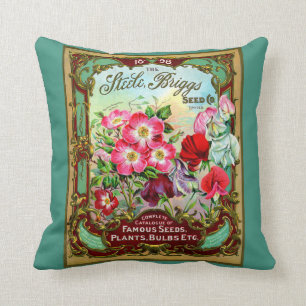 Coussin Catalogue 1898 de graine rose de chou de cru
